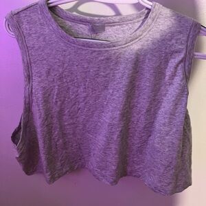 SKIMS Heather Gray Crop Top